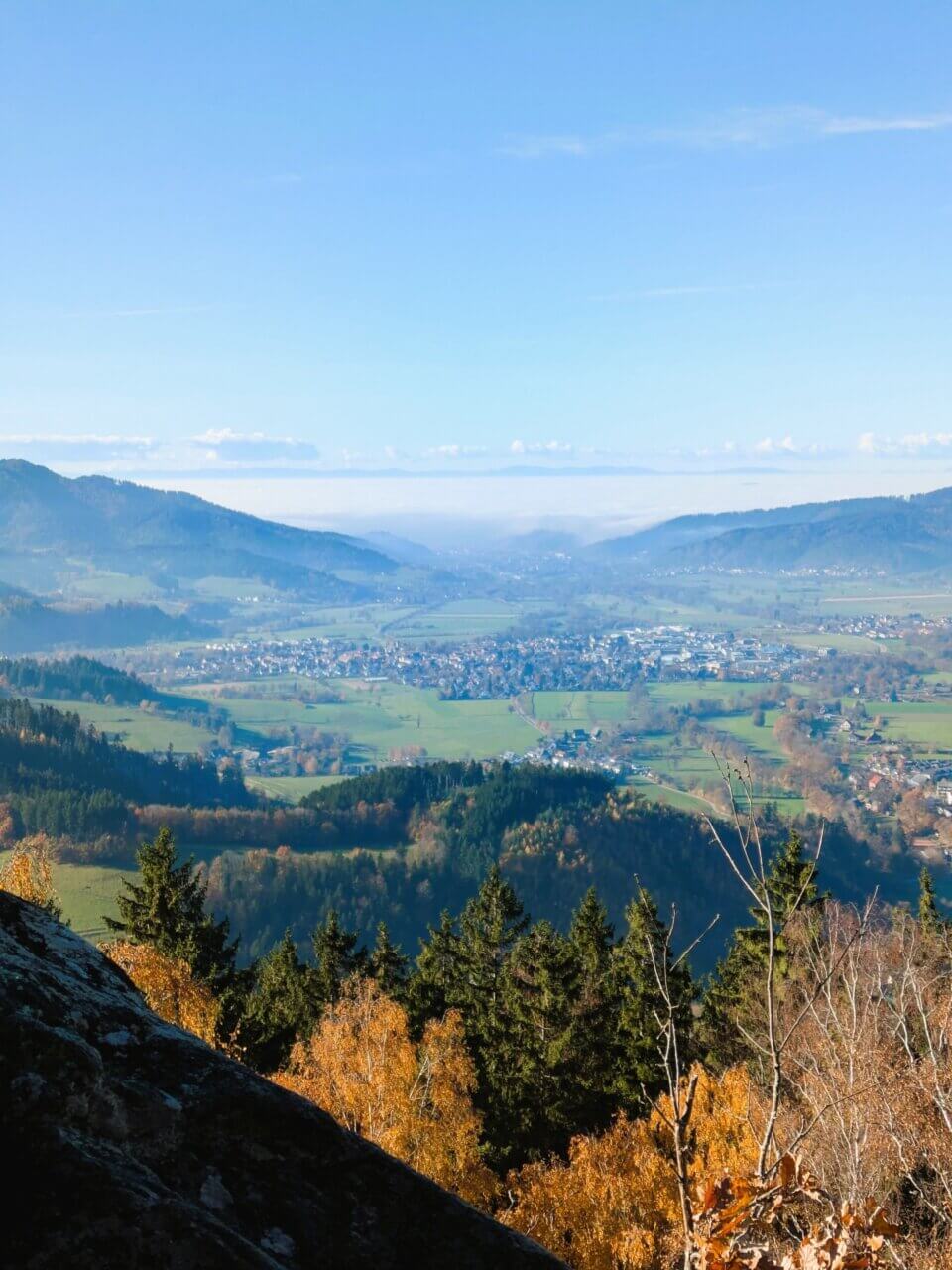 Blick übers Dreisamtal nach Freiburg