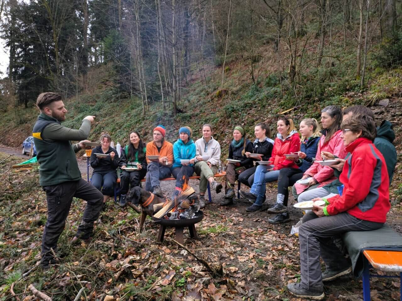 Interessantes Forstwissen gibt es zum Mittagessen