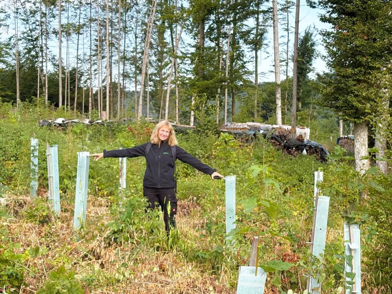 Andrea sieht ganz zufrieden aus