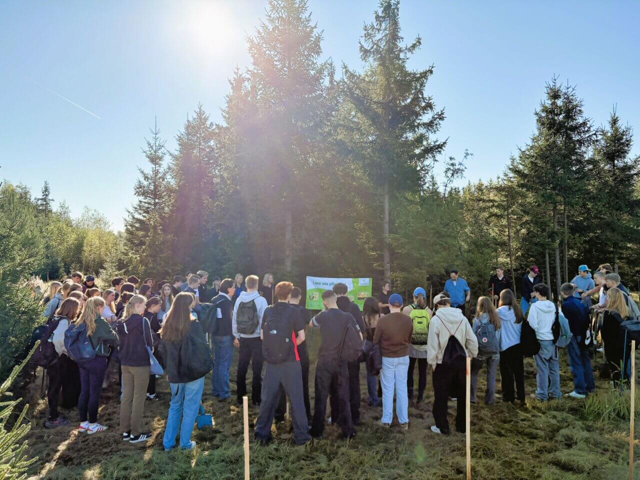 Begrüßung der 60 Schüler und 4 Lehrkräfte von der Privaten Fachoberschule Reinhard