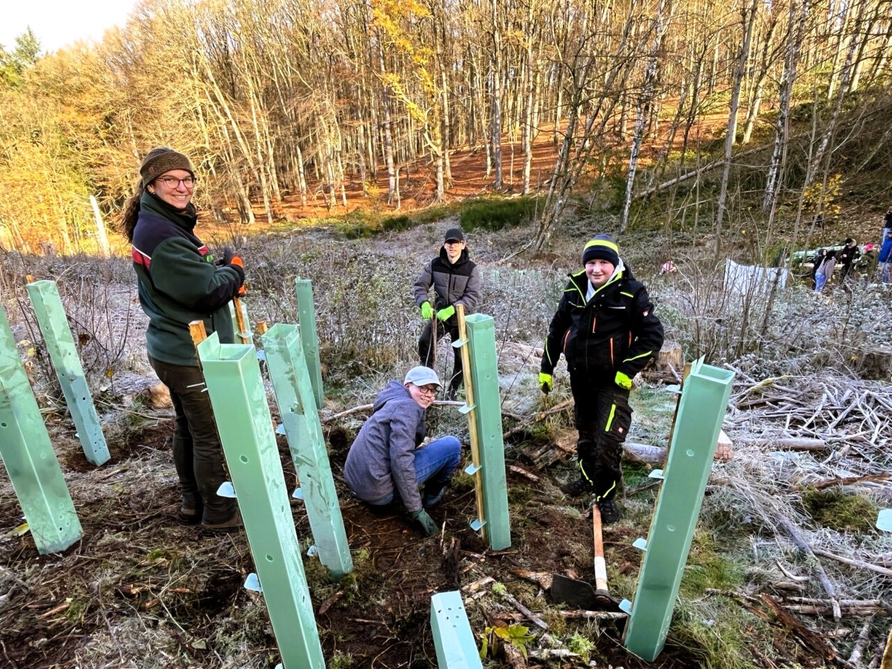 Warm eingepackt macht es auch bei Frost Spaß