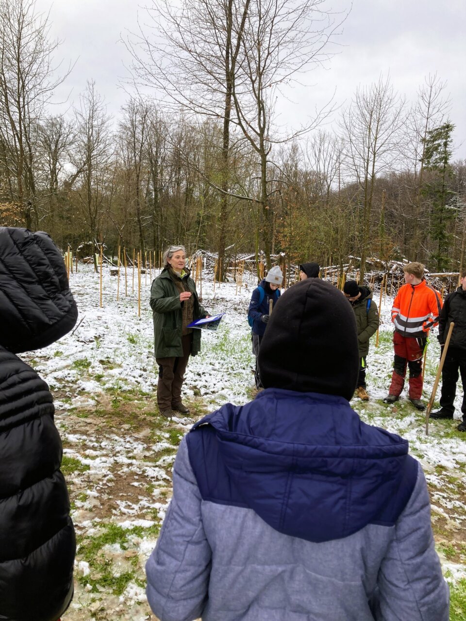 Diplom-Forstwirtin Gudrun Roser führt fachkundig in das Thema Wald und Klima ein 